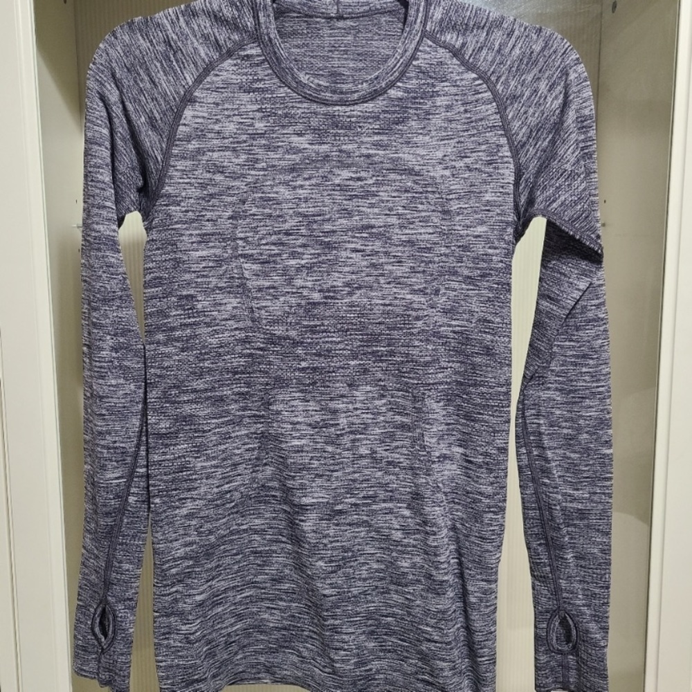 Lululemon Run Swiftly Heathered Long Sleeve sz 6